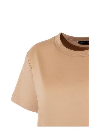 T-shirt a manica corta in jersey di cotone beige FABIANA FILIPPI | JED266F133L7960157